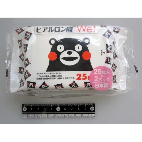 ウェットティッシュくまモン25枚×2P